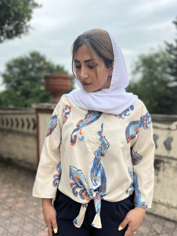 شومیز لینن ایتالیایی - Image 1