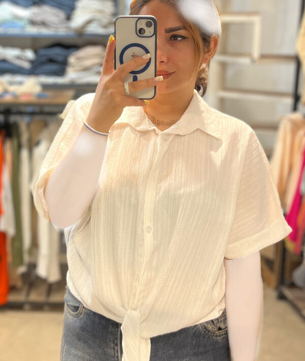 شومیز گره ای لنین پفکی - Image 1