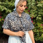 شومیز پلنگی گره ای