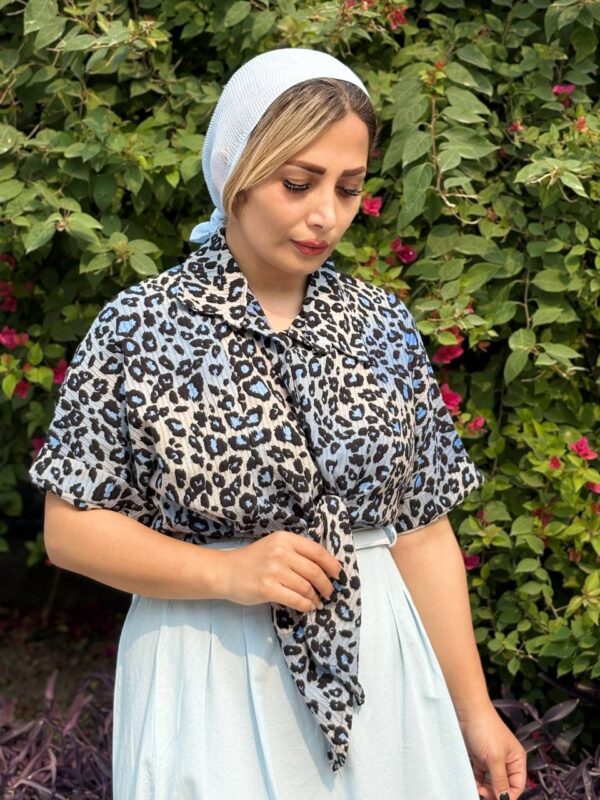 شومیز پلنگی گره ای - Image 1