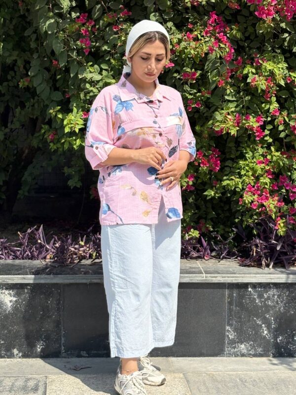 شلوار واید لگ لینن - Image 1