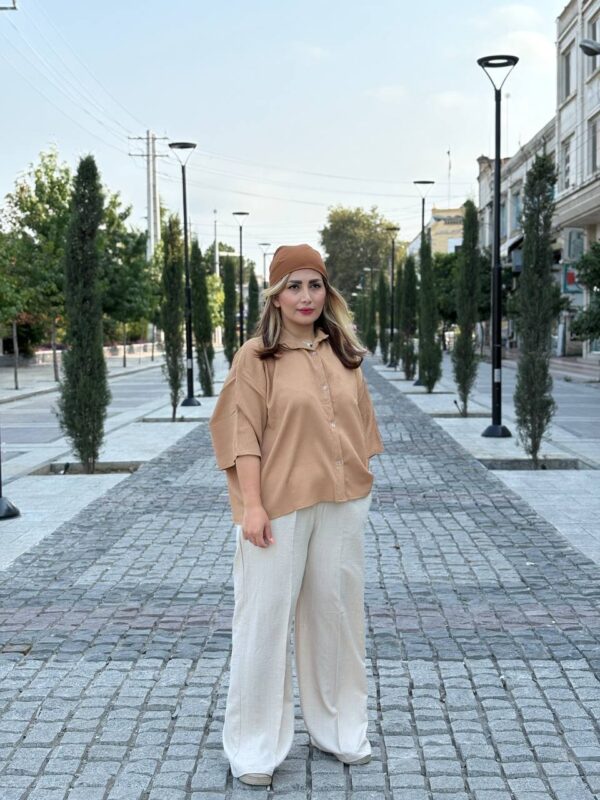 شومیز اطلس باکسی - Image 1